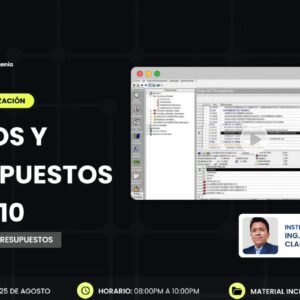 Costos y presupuestos con s10 - 25 de agosto