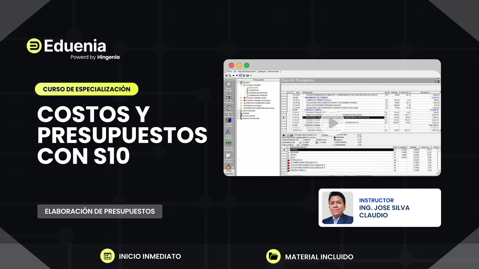 COSTOS Y PRESUPUESTOS CON S10