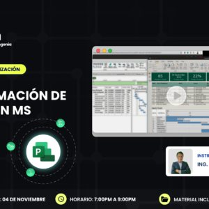 PROGRAMACIÓN DE OBRAS CON MS PROJECT - 04 DE NOVIEMBRE
