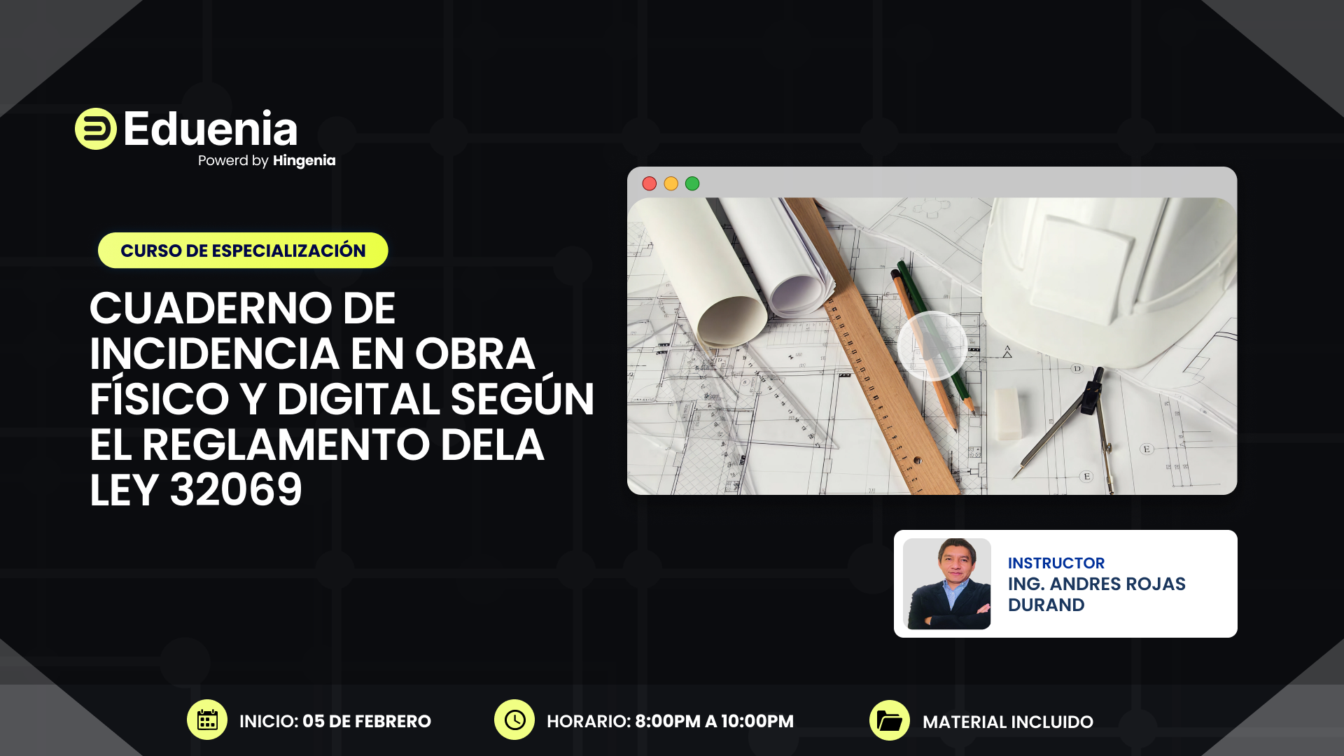 CUADERNO DE INCIDENCIA EN OBRA FÍSICO Y DIGITAL, SEGÚN EL REGLAMENTO DE LA LEY 32069 – 05 DE FEBRERO