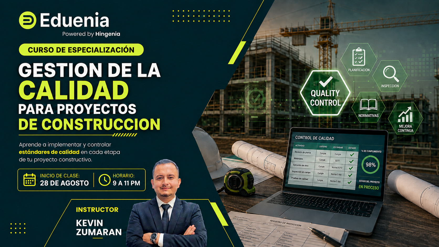 CURSO DE ESPECIALIZACIÓN – GESTION DE LA CALIDAD PARA PROYECTOS DE CONSTRUCCION