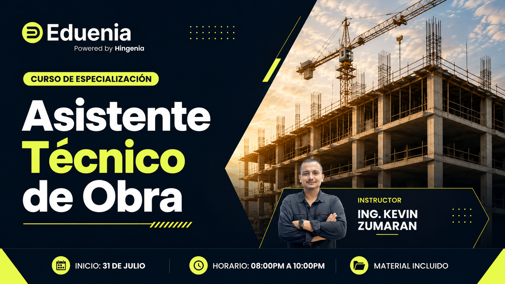 CURSO DE ESPECIALIZACIÓN – ASISTENTE TECNICO DE OBRA