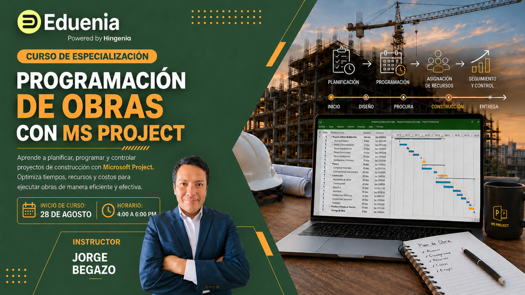 CURSO DE ESPECIALIZACIÓN – PROGRAMACION DE OBRAS CON MS PROJECT