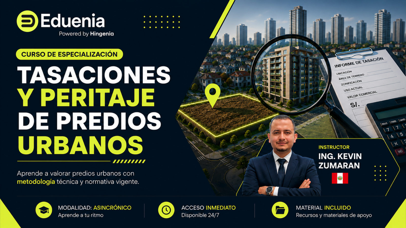 TASACIONES Y PERITAJE DE PREDIOS URBANOS