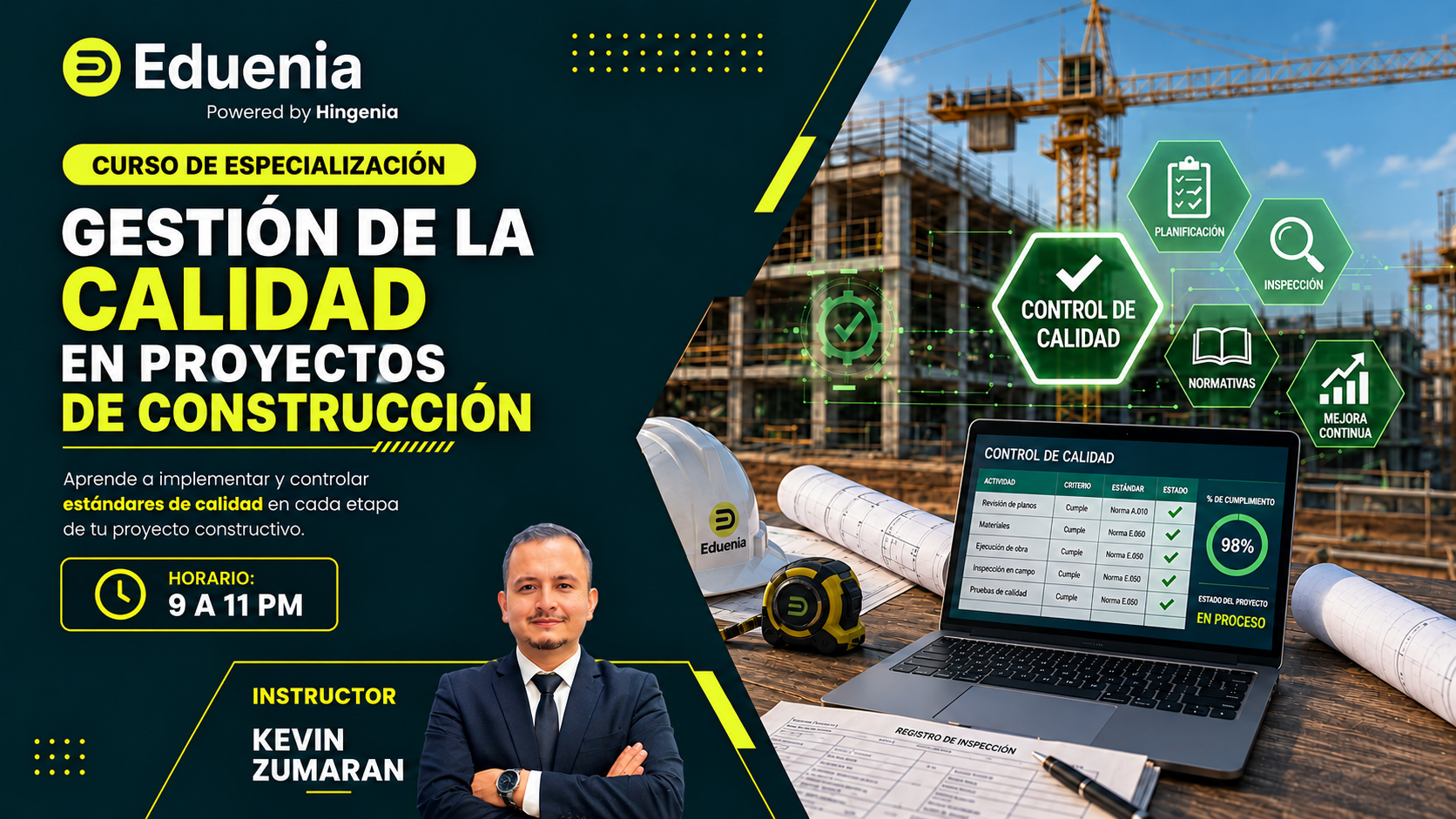 CURSO DE ESPECIALIZACIÓN – GESTION DE LA CALIDAD PARA PROYECTOS DE CONSTRUCCION .N